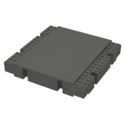 Baseplate, Raised Platform 16 x 16 x 2 1/3: {тъмно сив}