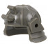 Minifigure, Headgear Helmet Ninja / Samurai with Clip and Short Visor: {тъмно сив}