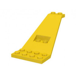 Wing Plate Bi-level 8 x 4 and 2 x 3 1/3 Up: {ярко жълт}