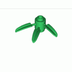 Бамбукови листа 3X3 : {тъмно зелен}