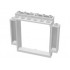 Door, Frame 2 x 8 x 6 Swivel with Bottom Notches: {бял}