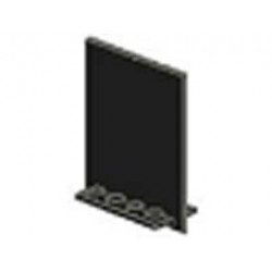 Door 2 x 5 x 5 Swivel, Flat Base: {черен}