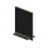 Door 2 x 5 x 5 Swivel, Flat Base: {черен}