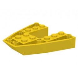 Boat, Bow Brick 6 x 6 x 1: {ярко жълт}