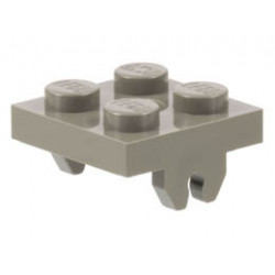 Magnet Holder Plate 2 x 2 Bottom: {тъмно сив}