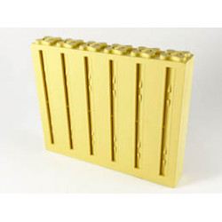 Scala Wall, Vertical Grooved 12 x 2 x 8 : {светло жълт}