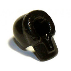 Minifigure, Headgear Hood Fur-lined: {черен}
