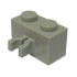 Brick, Modified 1 x 2 with Split U Clip Thick (Vertical Grip): {сив}