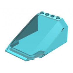 Windscreen 8 x 6 x 3 Wedge: {прозрачно светло син}