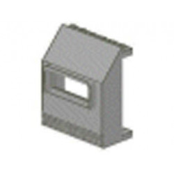 Panel 3 x 6 x 6 Sloped with Window: {сив}