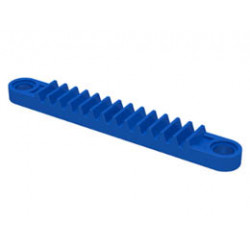 Technic, Gear Rack 1 x 8 with Holes: {ярко син}