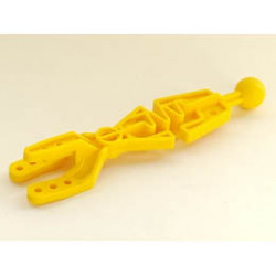 Technic Throwbot Arm Forked with Flexible Center and Ball Joint: {ярко жълт}