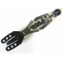 Technic Throwbot Arm Forked with Flexible Center and Ball Joint: {черен}