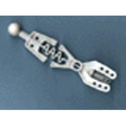 Technic Throwbot Arm Forked with Flexible Center and Ball Joint: {бял}
