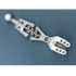Technic Throwbot Arm Forked with Flexible Center and Ball Joint: {бял}