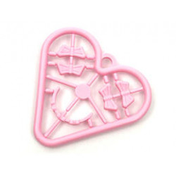 Belville, Clothes Accessories - Complete Sprue - Small Bows & Hair Band: {светло червеникаво-виолетов }