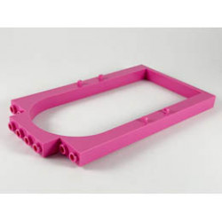 Belville Wall, Door Frame Arched 1 x 8 x 12: {ярко пурпурен}