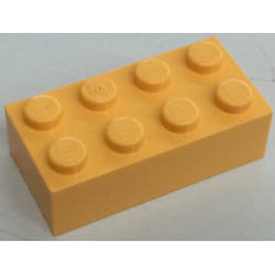 Тухличка 2X4: {топло жълто-оранжев}