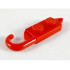 Hook Plate, Modified 1 x 2 with Crane Hook Left: {ярко червен}
