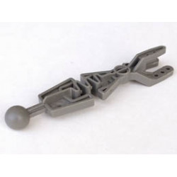 Technic Throwbot Arm Forked with Flexible Center and Ball Joint: {тъмно сив}