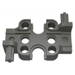 Technic Rectangular Gearbox Half: {тъмно сив}