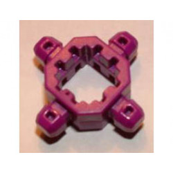 Znap Connector 3 x 3 - 4 way B (Beam): {ярко виолетов}