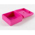 Container, Box 3 1/2 x 3 1/2 x 1 1/3 with Hinged Lid: {ярко пурпурен}