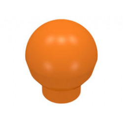 Brick, Round 1 x 1 with Ball (Finial): {ярко оранжев}