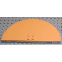 Scala Table Top, 14 x 7 Half Round: {топло жълто-оранжев}