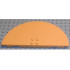Scala Table Top, 14 x 7 Half Round: {топло жълто-оранжев}