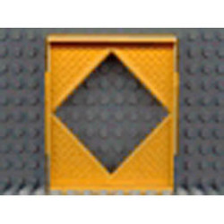 Scala Wall, Diamond Shaped Window 8 x 2 x 8: {топло жълто-оранжев}