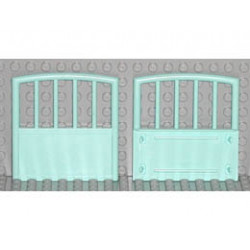 Scala Baby Crib Footboard 1 x 7 x 6: {светло синьо-зелен}