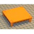 Scala Platform / Table 7 x 7 x 1 1/3 with 4 Legs: {ярко жълто-оранжев}