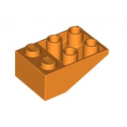 Покривна плочка 2X3/25° инверсна : {ярко оранжев}