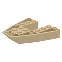 Boat, Bow Brick 6 x 6 x 1: {тухлено жълт}
