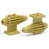 Engine, Strakes, 2 Top Studs, 2 x 2 Bottom Tile: {тухлено жълт}