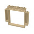 Door, Frame 2 x 8 x 6 Swivel with Bottom Notches: {тухлено жълт}