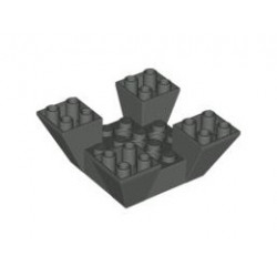 Ъглеста тухличка с щракалка 6X6X2: {тъмно сив}