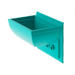 Scala Wall Mounted Sink: {умерено синьо-зелен}