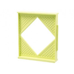 Scala Wall, Diamond Shaped Window 8 x 2 x 8: {светло жълто-зелен}