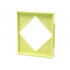 Scala Wall, Diamond Shaped Window 8 x 2 x 8: {светло жълто-зелен}