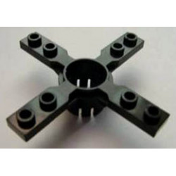 Technic Propeller 4 Blade 7 Stud Diameter with Square Ends : {черен}