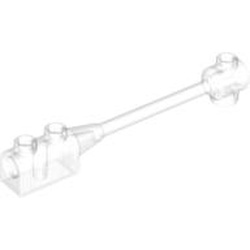 Bar 1 x 8 with Brick 1 x 2 Curved Top End (Axle Holder Inside Small End) : {прозрачен}