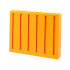 Scala Wall, Vertical Grooved 12 x 2 x 8: {топло жълто-оранжев}