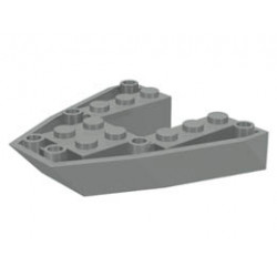 Boat, Bow Brick 6 x 6 x 1: {сив}
