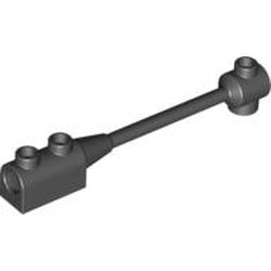 Bar 1 x 8 with Brick 1 x 2 Curved Top End (Axle Holder Inside Small End) : {черен}