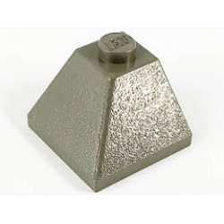 Ъглова тухличка 2X2/45° отвън : {тъмно сив}