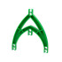 Znap Beam Double Curve 4 Holes : {тъмно зелен}