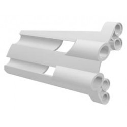 Technic, Panel Fairing # 3 Large Long, Large Holes, Side A: {бял}
