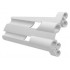 Technic, Panel Fairing # 3 Large Long, Large Holes, Side A: {бял}
